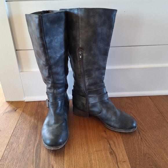 BKE Gray Combat & Moto Boots - Picture 4 of 16